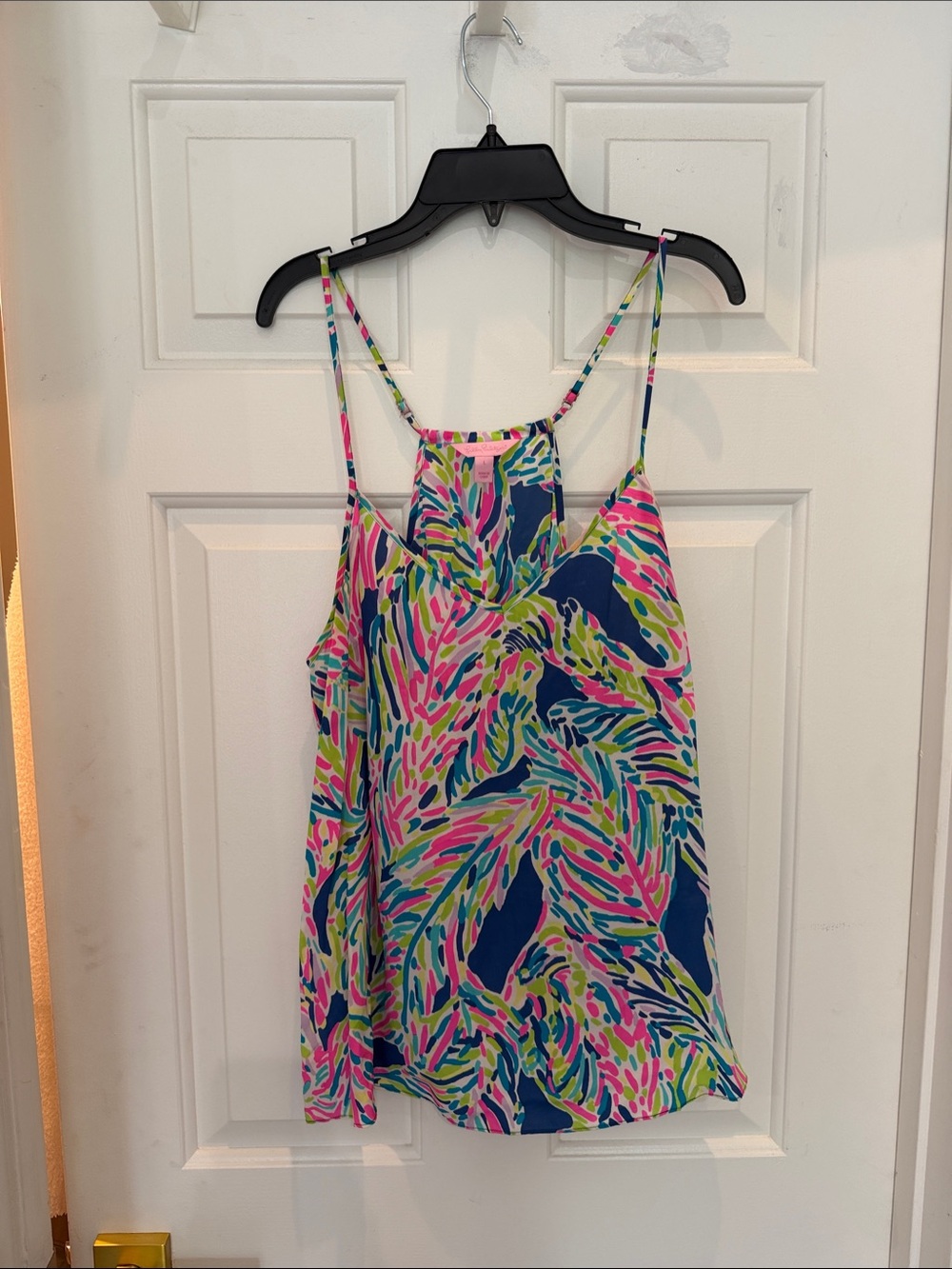 Lilly Pulitzer Neon Abstract Print Camisole - Pink, Blue, Green